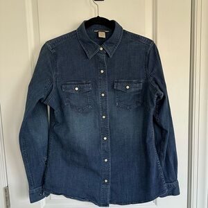 Duluth Trading Flex Denim Shirt